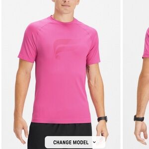 Fabletics Men’s Training Day Tee in Pink